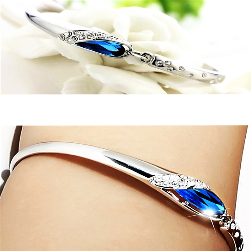 2017 New Arrival High Quality Austria Crystal 925 Sterling Silver Ladies Bracelets Jewelry
