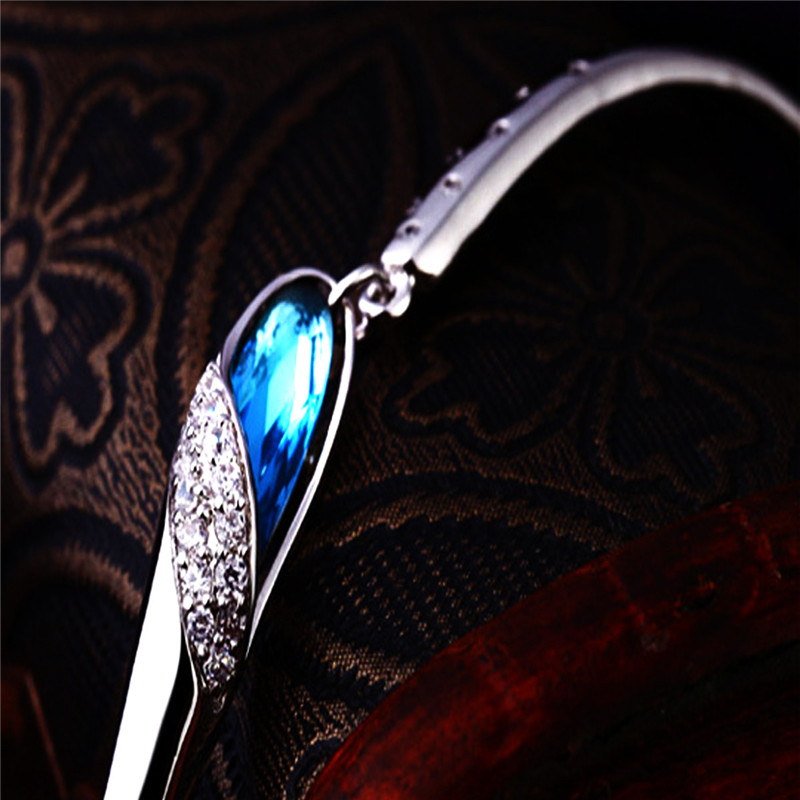 2017 New Arrival High Quality Austria Crystal 925 Sterling Silver Ladies Bracelets Jewelry