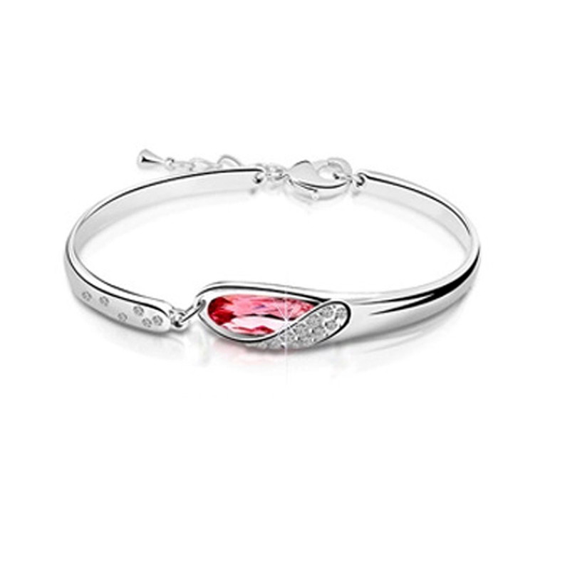 2017 New Arrival High Quality Austria Crystal 925 Sterling Silver Ladies Bracelets Jewelry