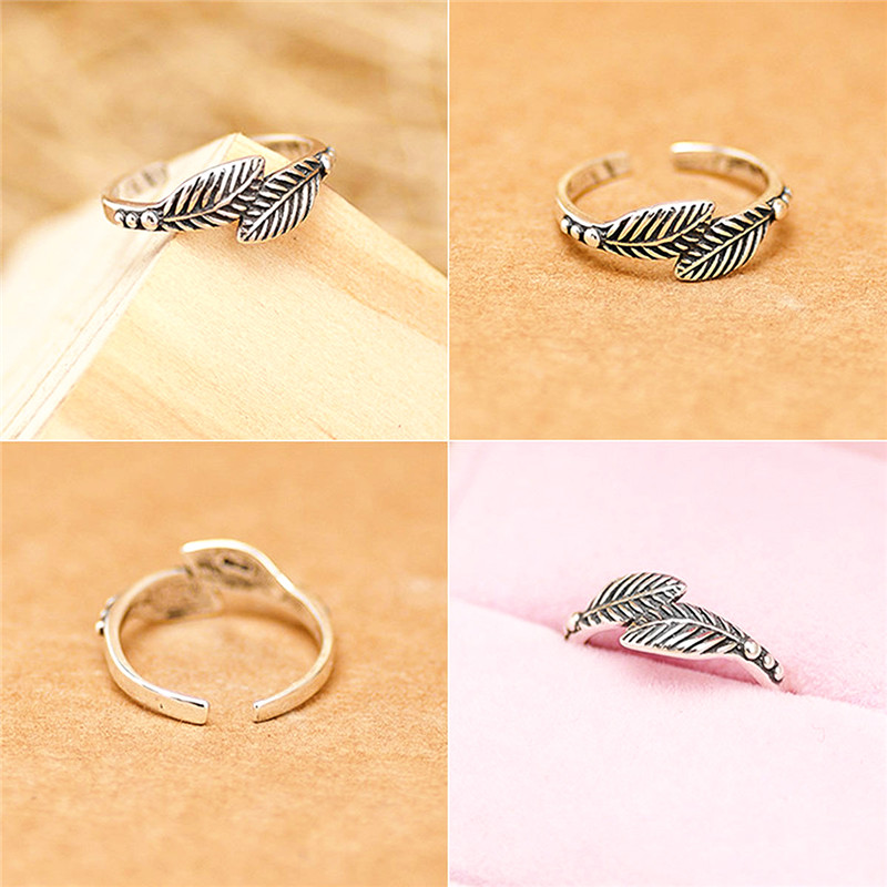New Retro Ring Silver Oxide Unisex Vintage Fashion Couple ring Jewelry Gift