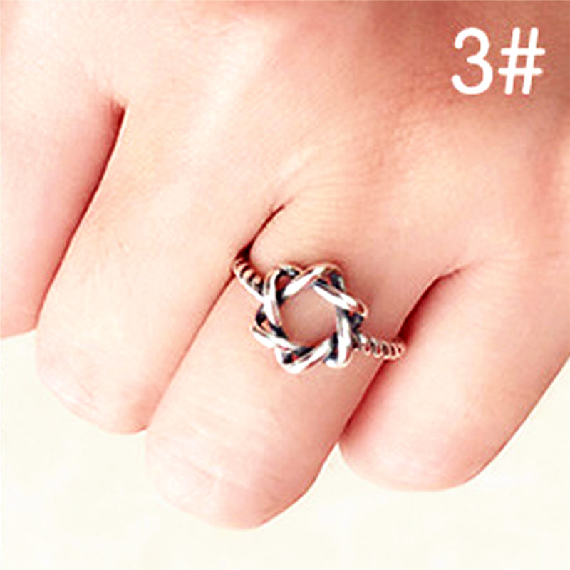 New Retro Ring Silver Oxide Unisex Vintage Fashion Couple ring Jewelry Gift