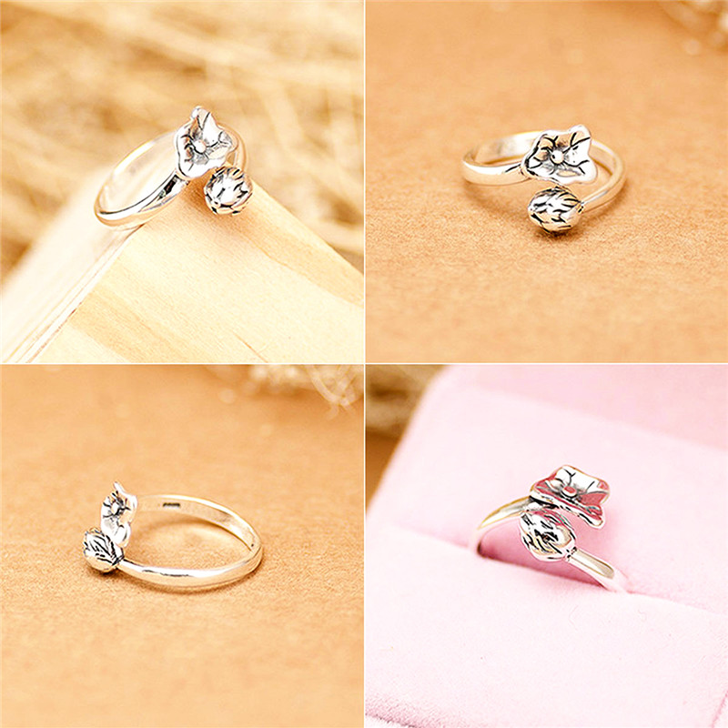 New Retro Ring Silver Oxide Unisex Vintage Fashion Couple ring Jewelry Gift