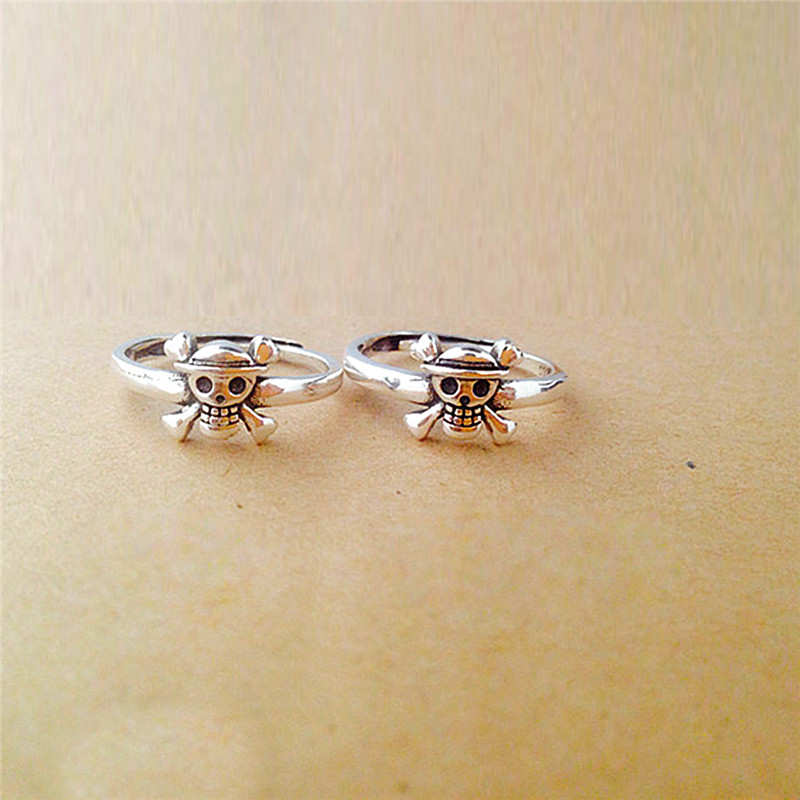 Skeleton 925 Sterling Silver Opening Adjustable Rings for Women Man Sterling Silver Jewelry