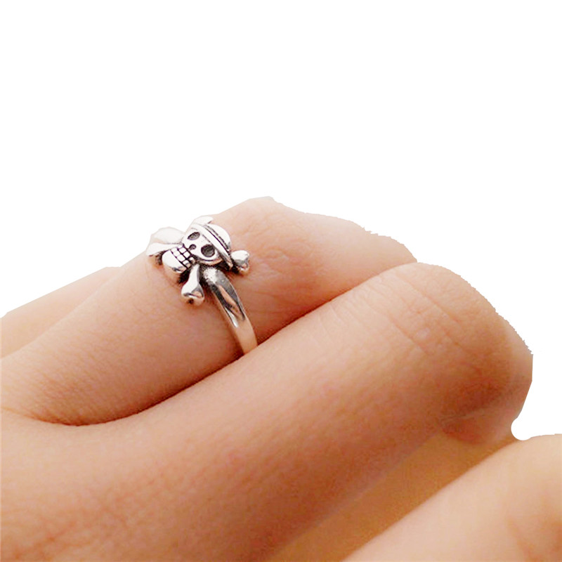 Skeleton 925 Sterling Silver Opening Adjustable Rings for Women Man Sterling Silver Jewelry