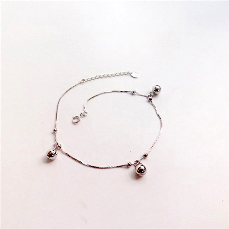 Women's Silver Bells Pendant Anklet Bracelet Charm Beach Foot Jewelry