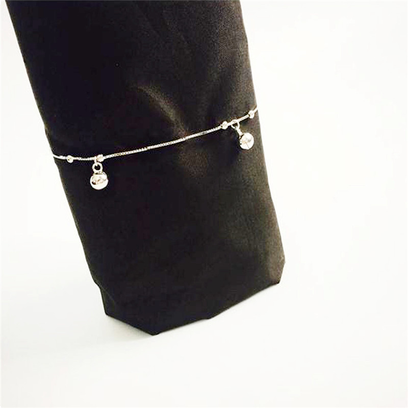 Women's Silver Bells Pendant Anklet Bracelet Charm Beach Foot Jewelry