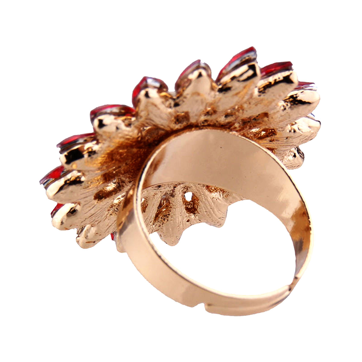 NEW Women Sun Flower Sky Sunflower Pearl Alloy Diamond Engagement Party Ring