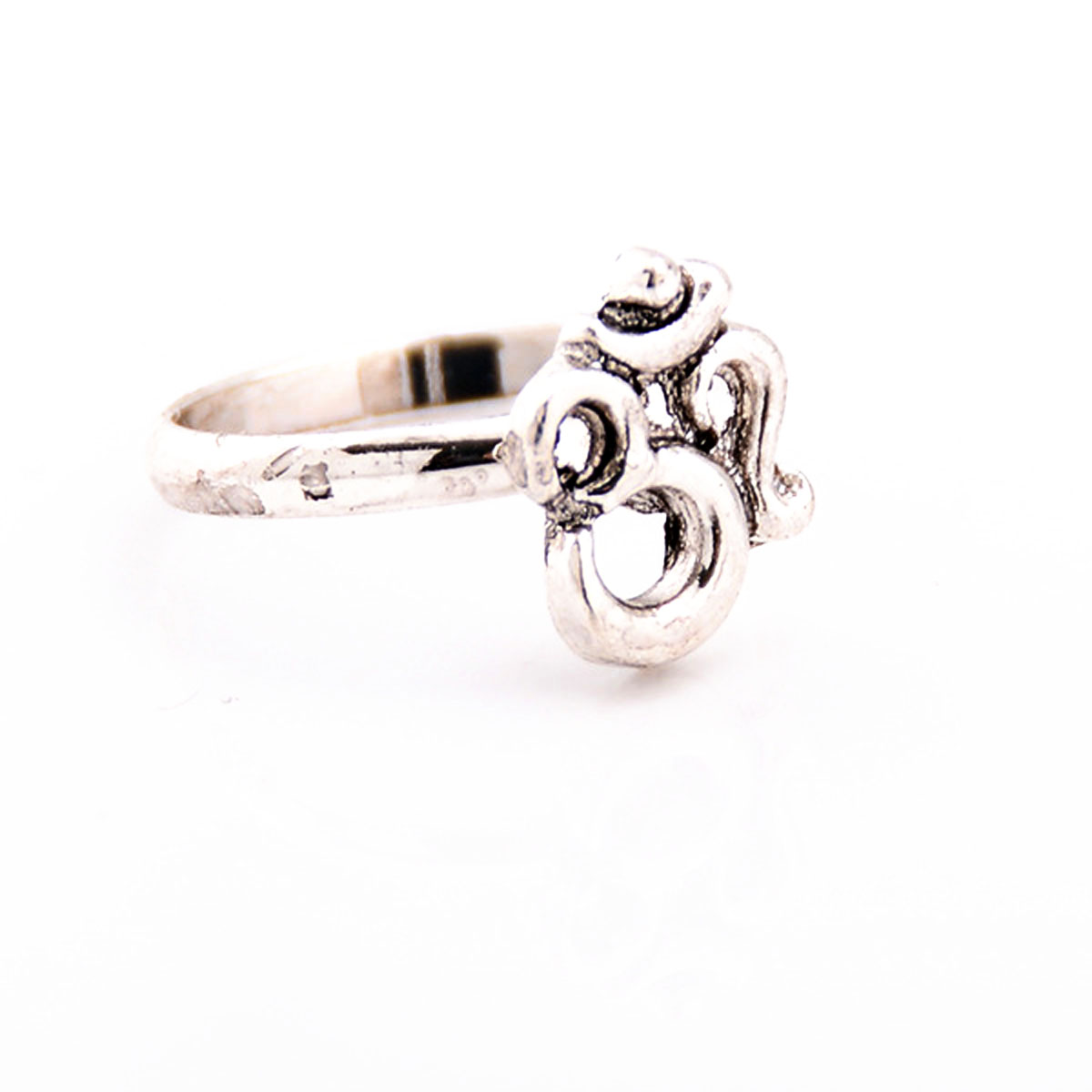 Vintage Elephant Snake Moon Text Turquoise Joint Knuckle Nail Ring Set