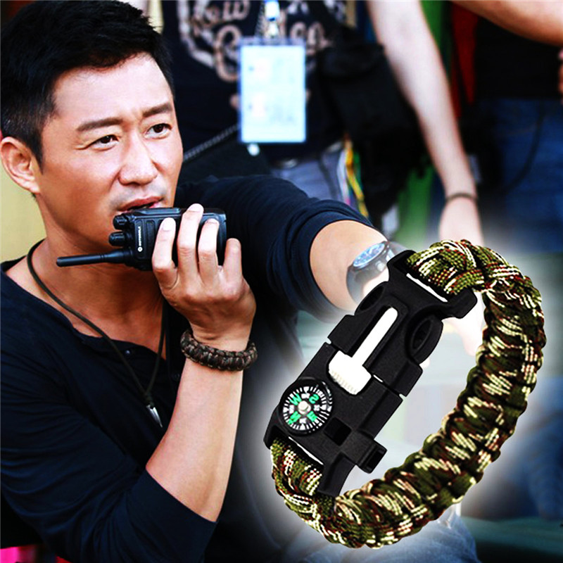WOLF WARRIOR II Movies Wu Jing Hand Chain Outdoor Multi-purpose Hand Rope Bracelet