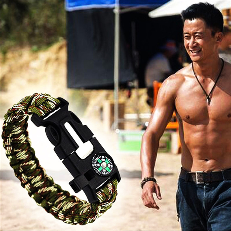 WOLF WARRIOR II Movies Wu Jing Hand Chain Outdoor Multi-purpose Hand Rope Bracelet