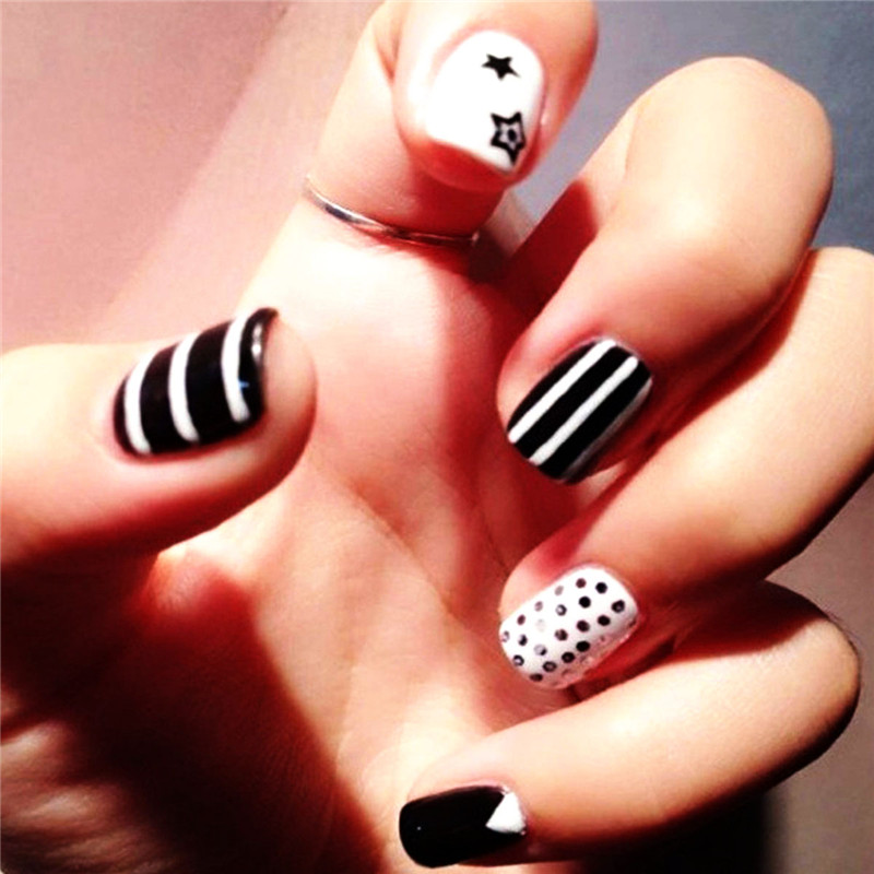 Beauty Nail Sticker Set Full Tip Decals DIY Tattoos Nail Art Decoration