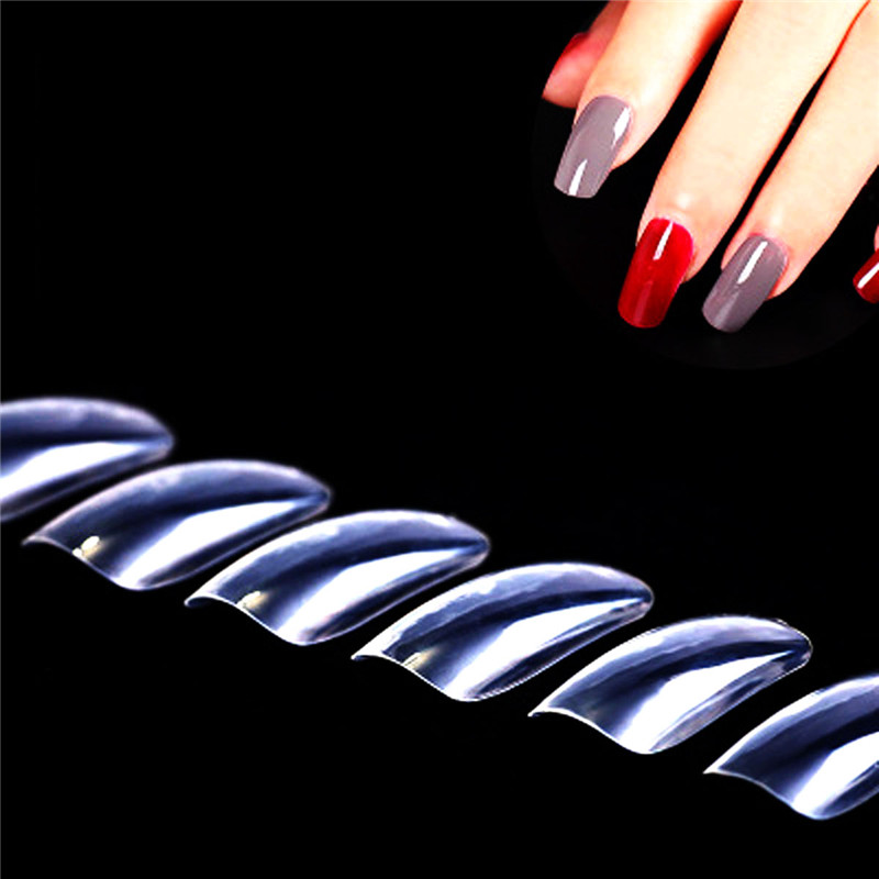 Natural Transparent Nail Piece Art Display Finger Tips Tool Set
