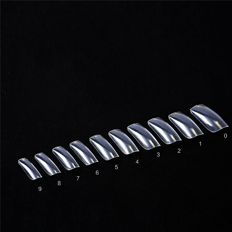 Natural Transparent Nail Piece Art Display Finger Tips Tool Set