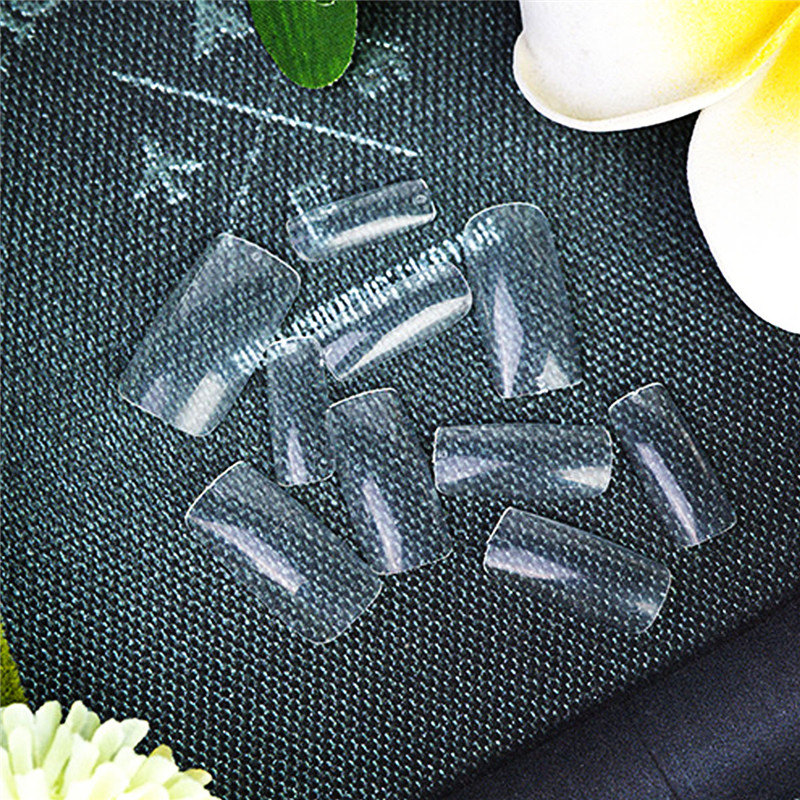 Natural Transparent Nail Piece Art Display Finger Tips Tool Set