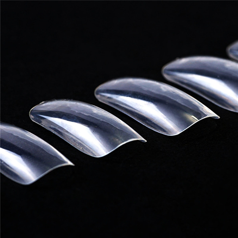 Natural Transparent Nail Piece Art Display Finger Tips Tool Set