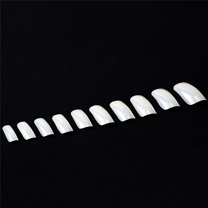 Natural Transparent Nail Piece Art Display Finger Tips Tool Set