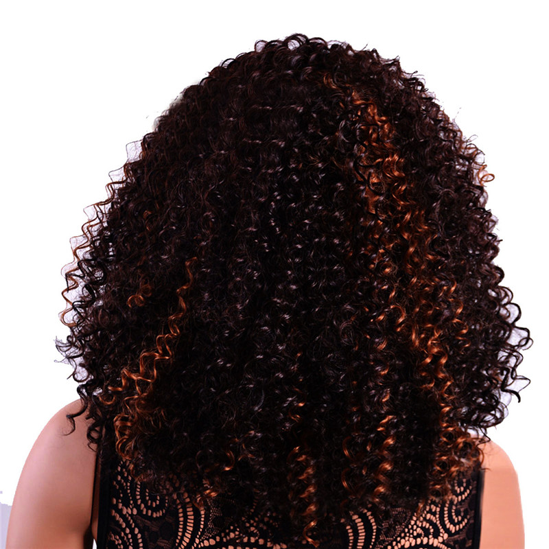 Natural Women's Black Small Roll Short Full Afro African American Wigs