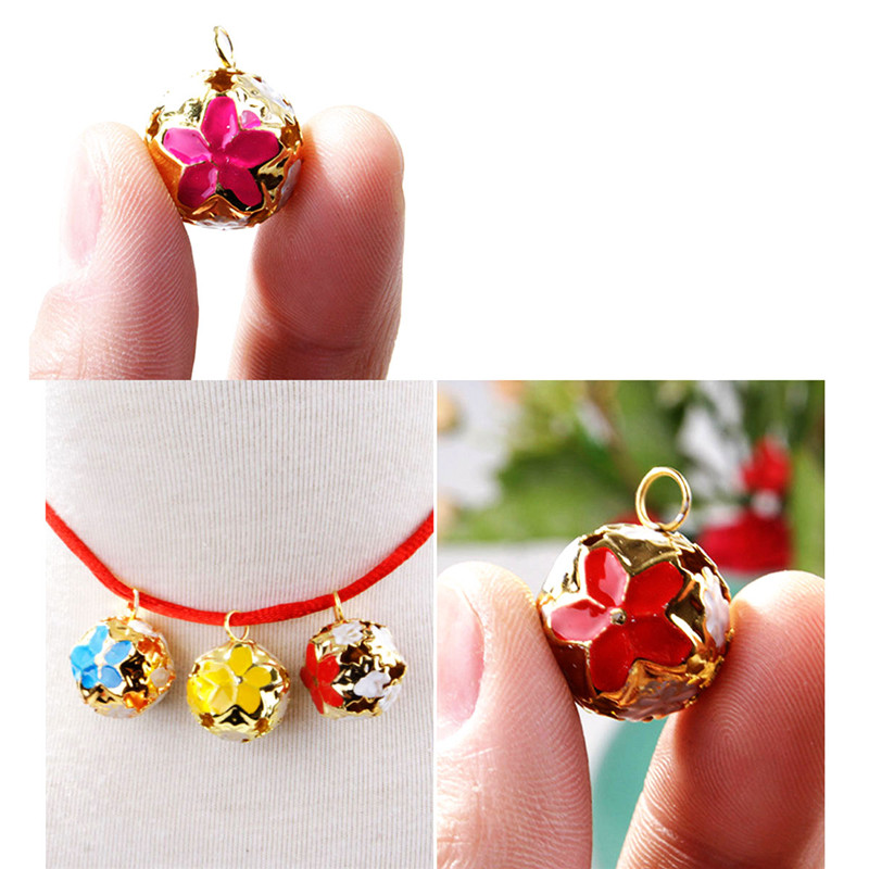 18mm Colorful Flower Hollow Pet Bell Jingle Bells Decoration for Pet