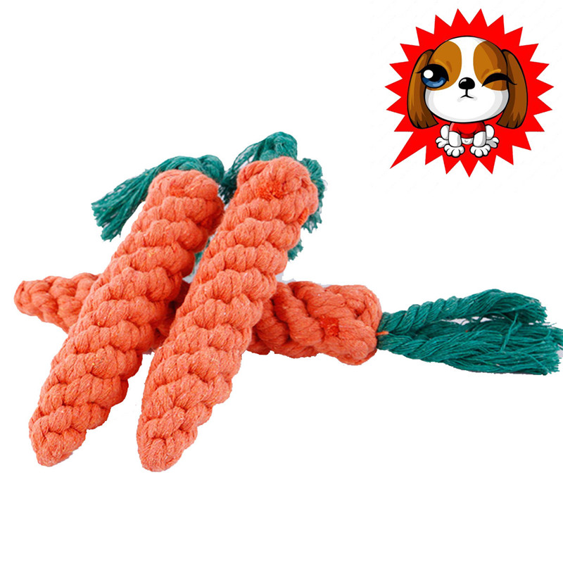 Dog rope chew Toy Cotton Chew Teeth Cleaning Rope Toy for All Pet Dogs
