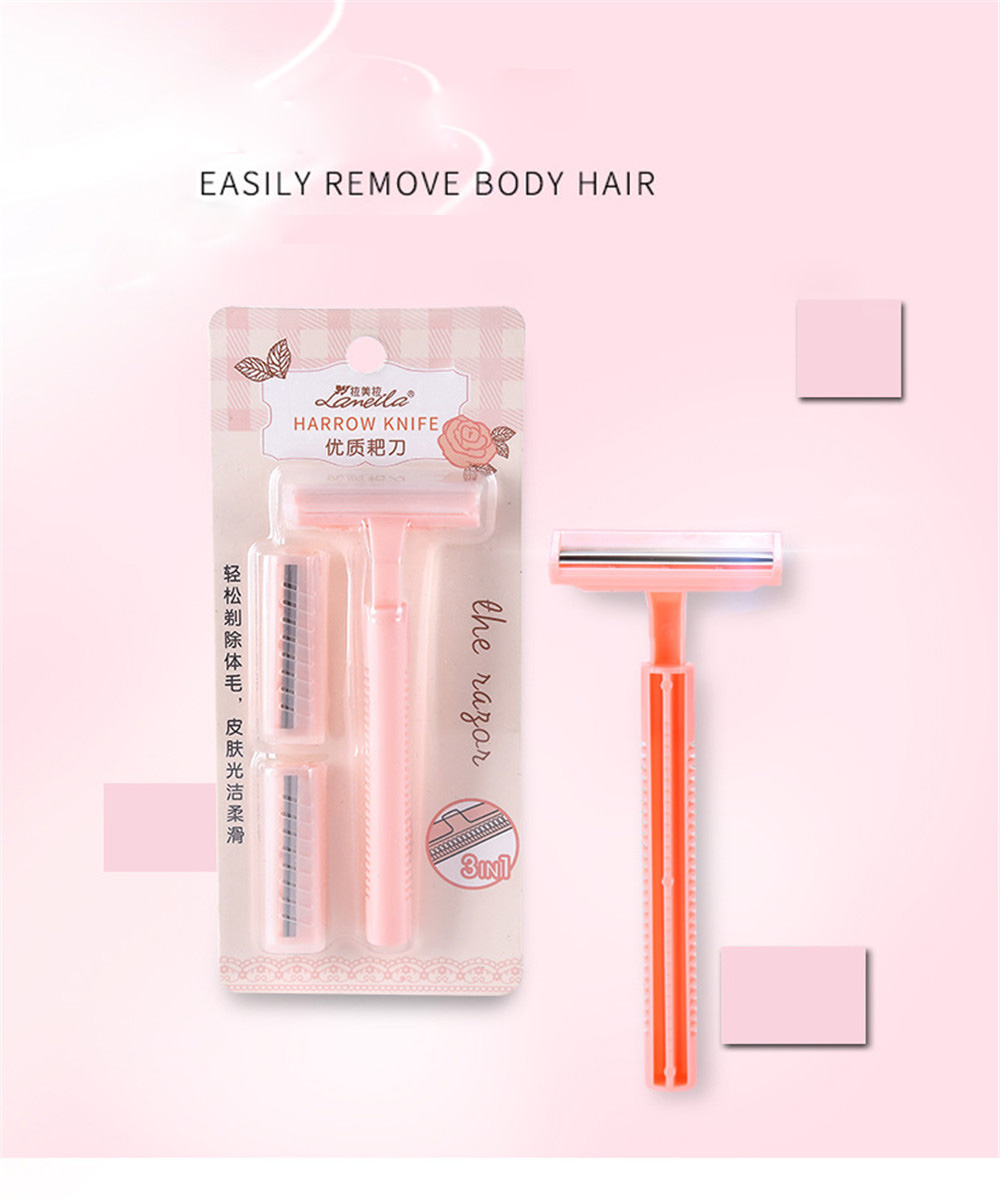 Plastic Handle Body Bikini Underarm Hair Shaver Razor Trimmer Body Leg Hair Removal Shaver Cutter