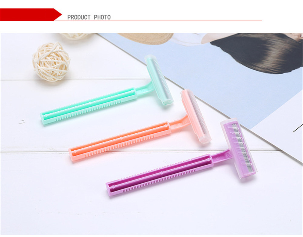 Plastic Handle Body Bikini Underarm Hair Shaver Razor Trimmer Body Leg Hair Removal Shaver Cutter