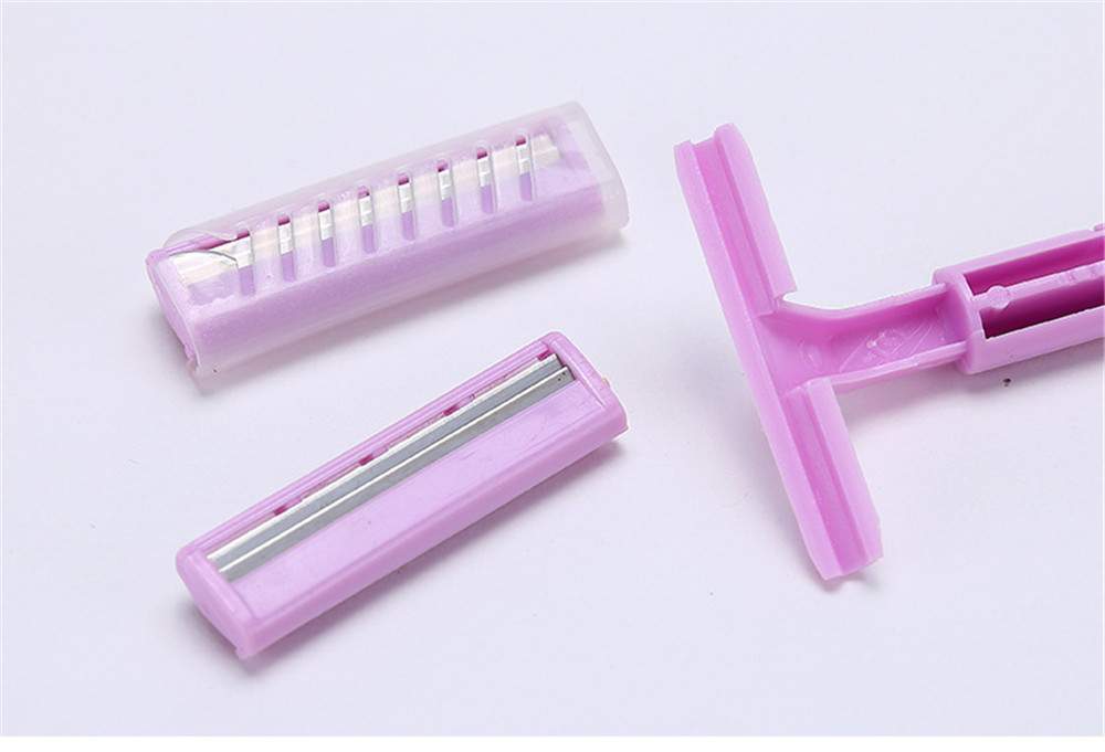 Plastic Handle Body Bikini Underarm Hair Shaver Razor Trimmer Body Leg Hair Removal Shaver Cutter