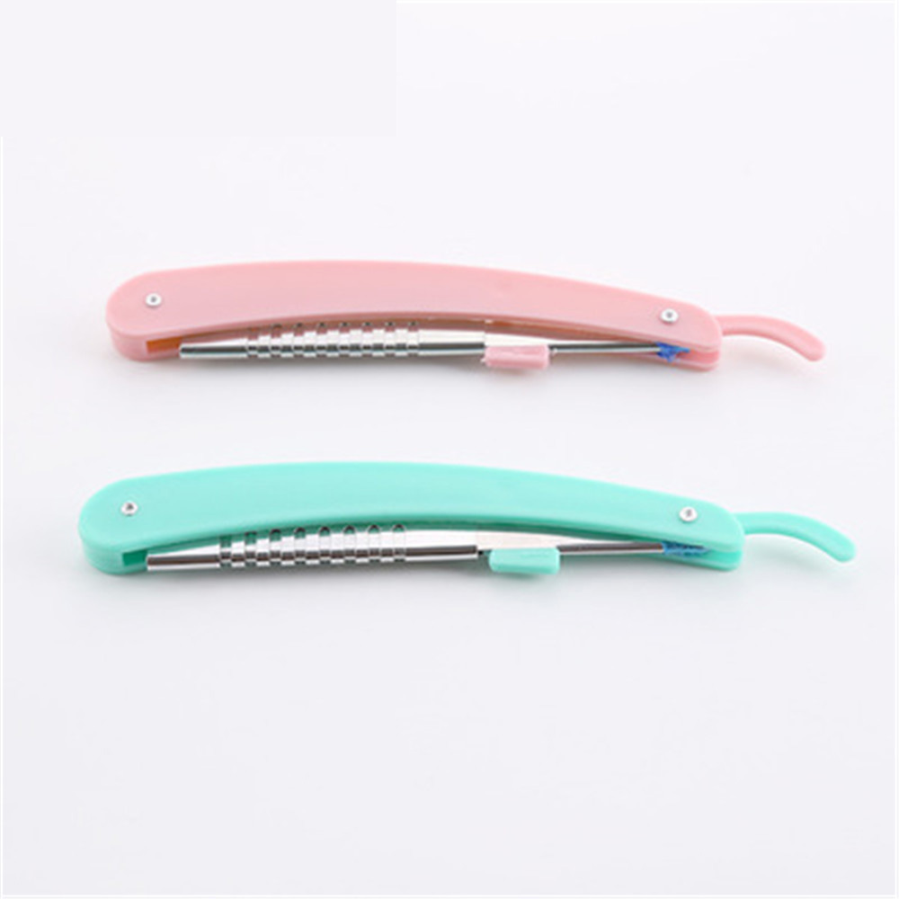 1PCS Eyebrow Facial Hair Razors Multipurpose Folding Eye Brow Shaving Knife with 5 PCS Blades