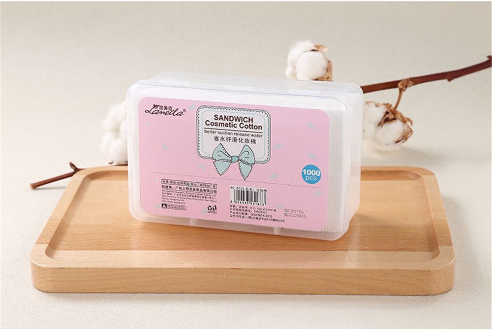 1000 PCS Facial Soft Cotton Pads for Applying Lotion Removing Face Makeup Eye Makeup &amp; Nail Polish