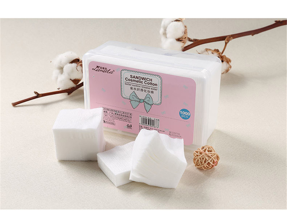 1000 PCS Facial Soft Cotton Pads for Applying Lotion Removing Face Makeup Eye Makeup &amp; Nail Polish