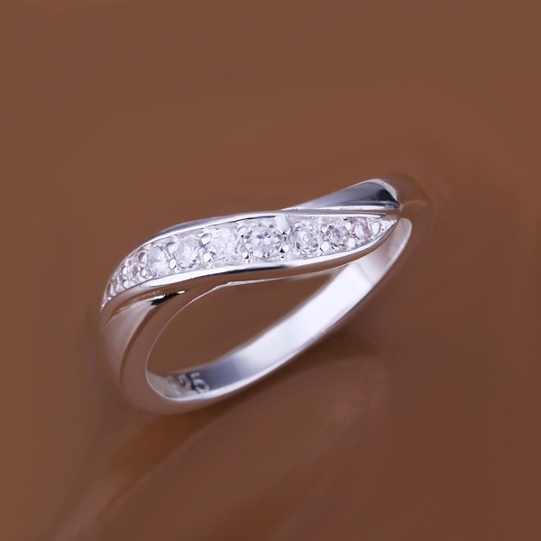 Silver Plated Ring Gemstone Jewelry White Gold Twist Of Fate for Women's &amp; Men Rings