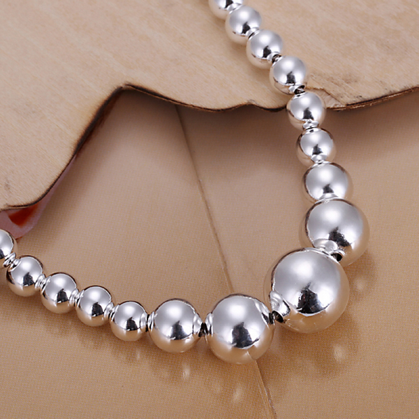 Silver Plated Bracelet Jewelry Charm Silver Ball Popcorn Bracelet Hollow Beads Bracelet