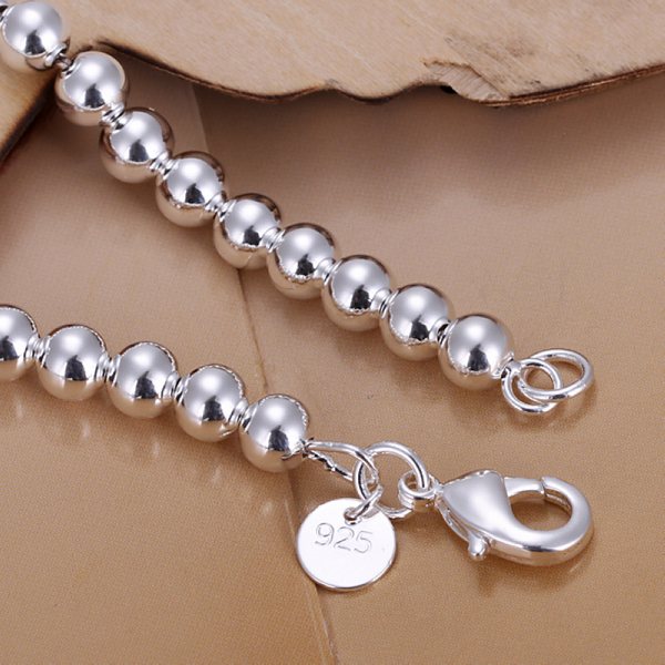Silver Plated Bracelet Jewelry Charm Silver Ball Popcorn Bracelet Hollow Beads Bracelet
