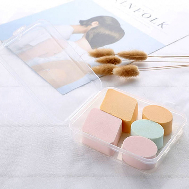 5pcs Fashion Soft Wet and Dry Makeup Sponge Smooth Powder Puff Women Gift