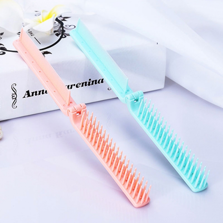 1PC Portable Travel Hair Comb Foldable Massage Hair Comb Styling Kits Folding Hair Combs