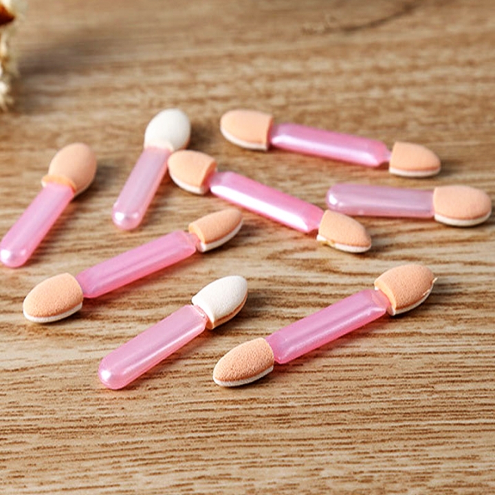 Disposable Double Ended Sponge EyeShadow Brushes Oval Applicator Makeup Tools