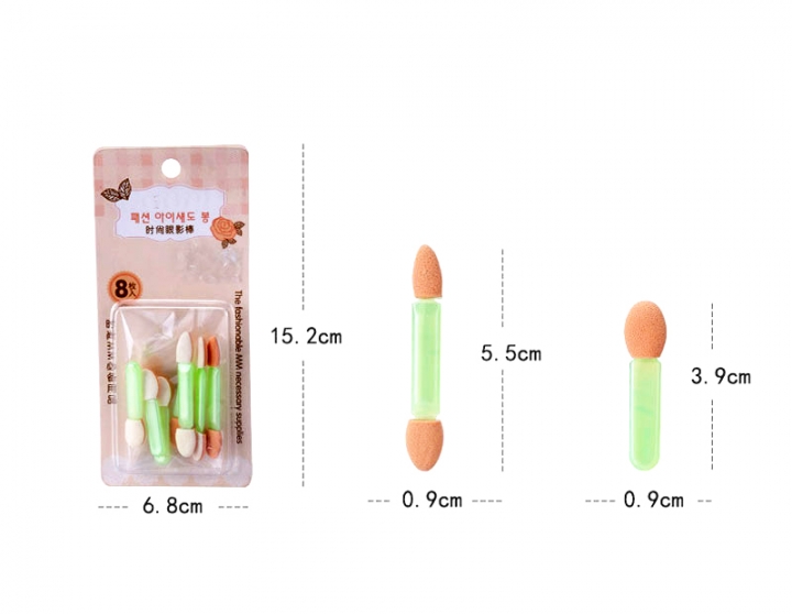 Disposable Double Ended Sponge EyeShadow Brushes Oval Applicator Makeup Tools