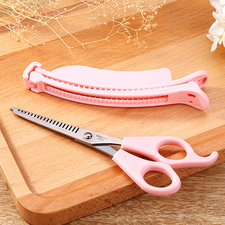 2PCS Kit Home DIY Hair Cutting Scissors Hairdressing Scissors Bangs Scissors Personal Hair Tools