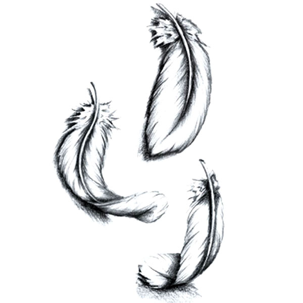 1pc  Cool Colorful Feather Tattoo Stickers Waterproof Temporary Tattoo Body Art view 4