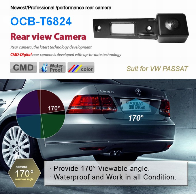 ouchuangbo special back up parking rear view camera for VW passat camera water proof night vison