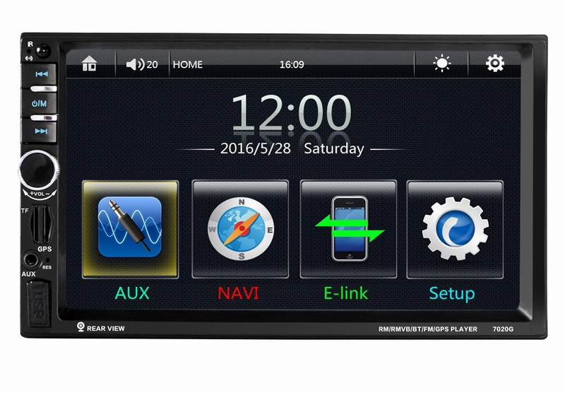 ouchuangbo car MP5 player with GPS front USB AUX mirorr link free Kenya map