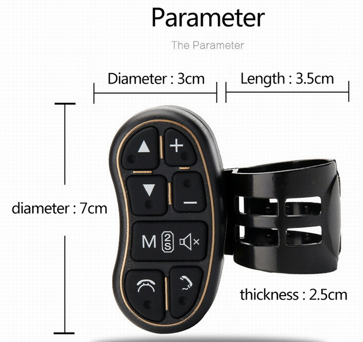 Ouchuangbo car Steering Wheel Remote Control car MP5 Multimedia with audio volume