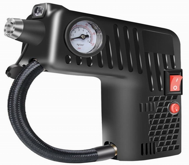 Ouchuangbo 12V portable air inflator compressor  Cordless For Motorcycle Electric Auto Car Bike