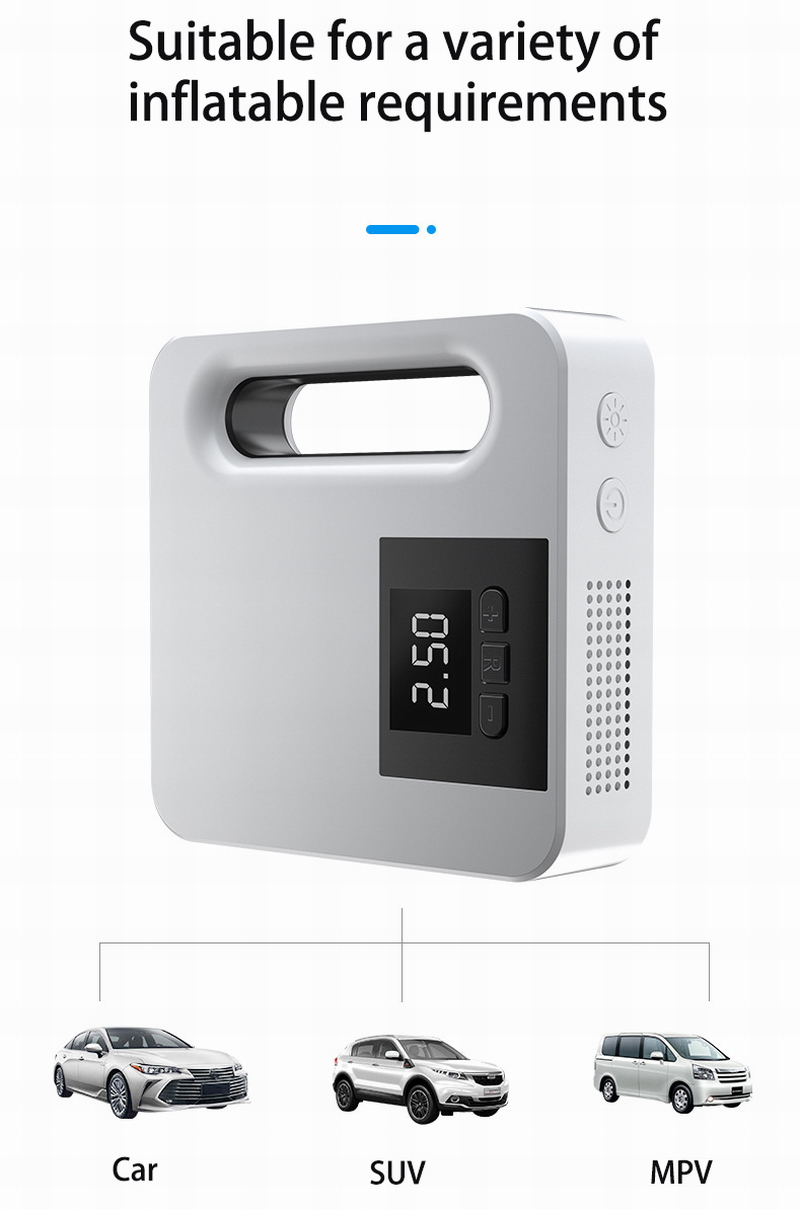 Ouchuangbo Digital Display DC 12V Car Portable Inflator Pump Electric Intelligent  Air Compressor