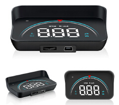 ouchuangbo M16 HUD GPS head-up display windshield speed voltage projector overspeed alarm