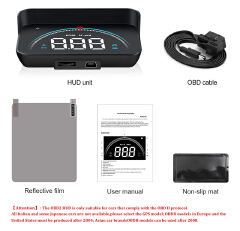 ouchuangbo M16 HUD GPS head-up display windshield speed voltage projector overspeed alarm