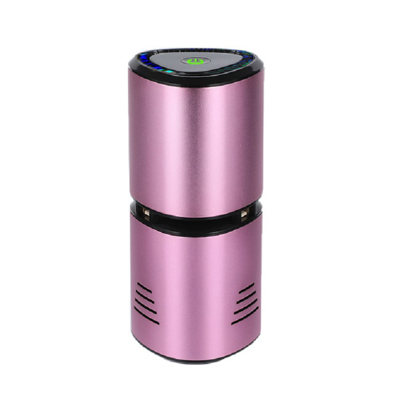 ouchuangbo Car air purifier portable negative ion purifier dual USB car home office air freshener