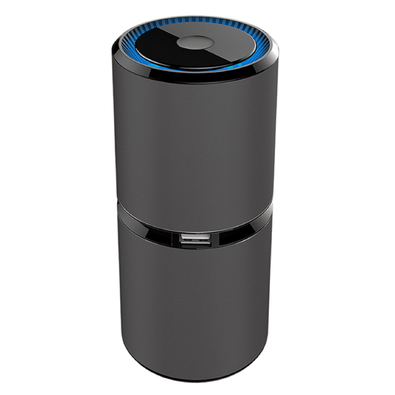 ouchuangbo Mini car air purifier portable anion purifier USB car borne home office air freshener