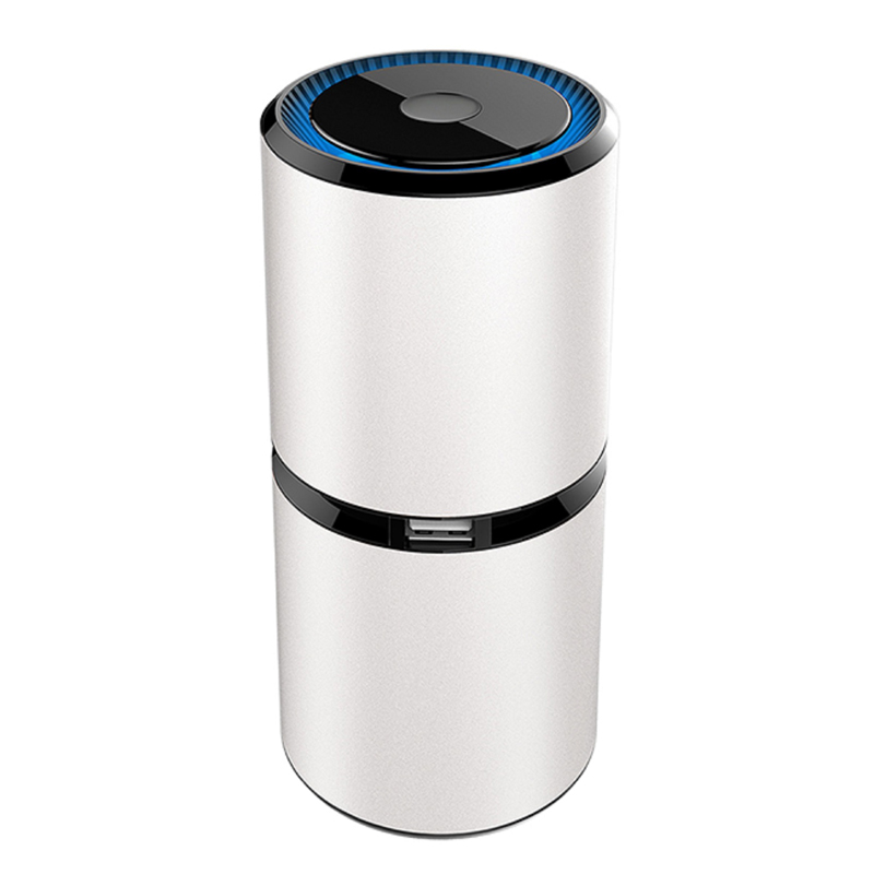 ouchuangbo Mini car air purifier portable anion purifier USB car borne home office air freshener