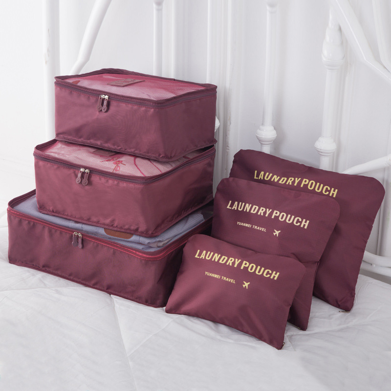 Outdoor Travel Incorporated Bag Set Clothing Baggage Sort Out Package Tourism Six Sets