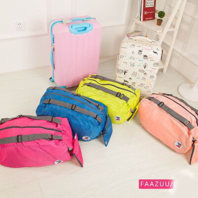 fold Female Double backpack package carry Convenience outdoor travel package